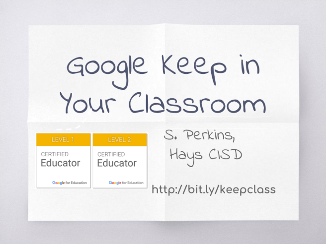 keep in the classroom